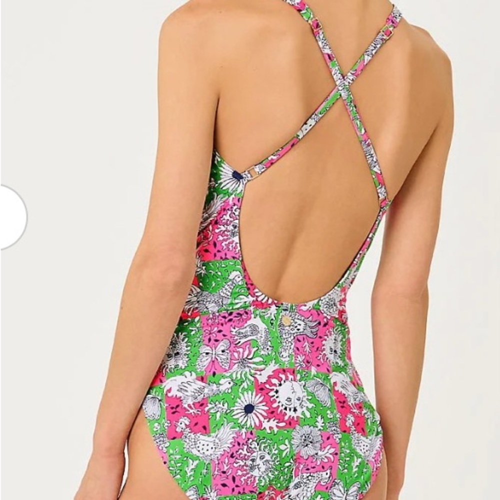 Lilly Pulitzer Sz 16 Ester swimsuit New with Tags - Picture 3 of 4